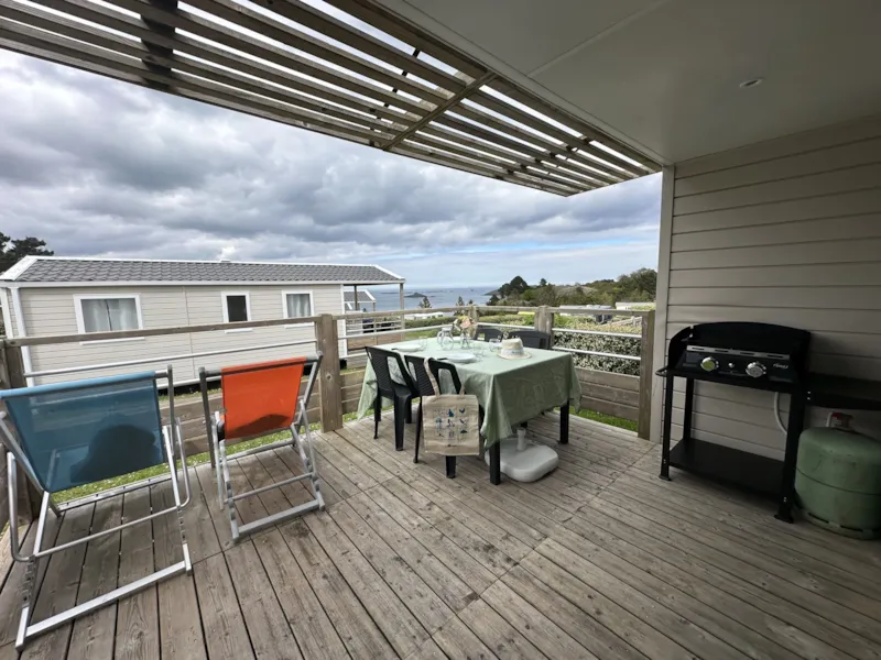 Mobil-Home Privilège 2 Chambres - 35M² Avec Terrasse En Bois