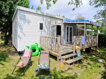 Mietunterkunft - Mobil Home Premium Strande, 2 Zimmer| 29 M² | 🐕✔️ | 🚗 Inklusive - Sites et Paysages La Torche