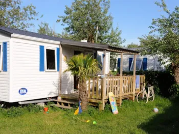 Mietunterkunft - Mobil Home Klassik Iles Bretonnes, 2 Zimmer | 29 M² | 🐕✔️ | 🚗 Inklusive - Sites et Paysages La Torche
