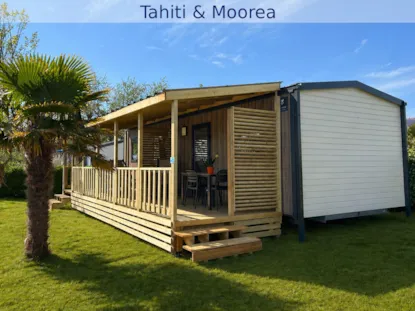 Mobile Home Privilège Bora-Tahiti-Moorea, 1 Chambre | 18 M² | 🐕✔️| 🚗 Incluse