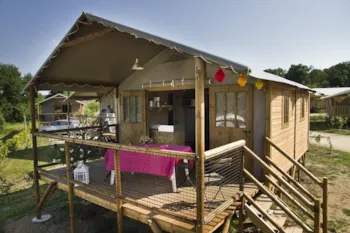 Mietunterkunft - Hüttenhütte 5 - Camping Le Rocher de la Cave