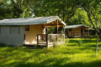 Mietunterkunft - Sahari Zelt 4/5 - Camping Le Rocher de la Cave