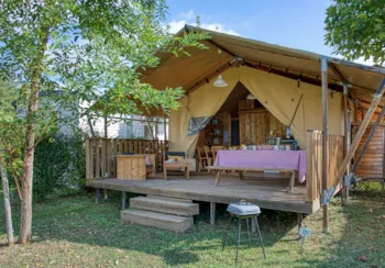Mietunterkunft - Woody Zelt 4 - Camping Le Rocher de la Cave