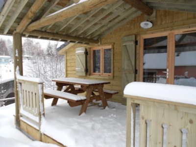 5.CHALET BOIS MONTAGNE 35M² with terrace * — 2
