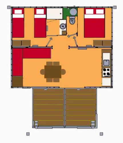 6.Chalet Bois Montagne 35M² Avec Terrasse Couverte *