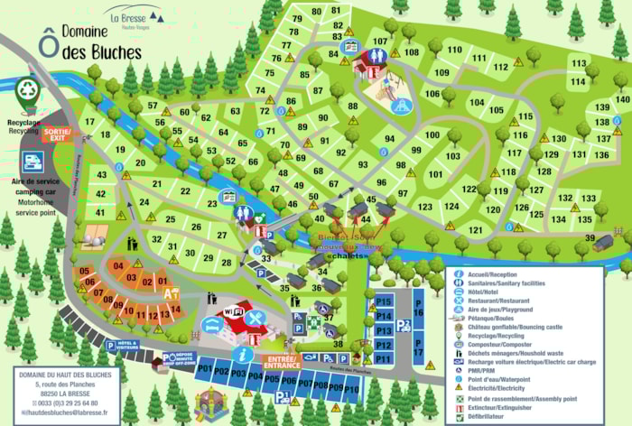 * Aire De Stationnement Interieure Pour Camping Car : Forfait Camping Car + 13Amperes + 2 Personnes