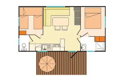 Mobilhome Classic 2 Habitaciones - H6p2