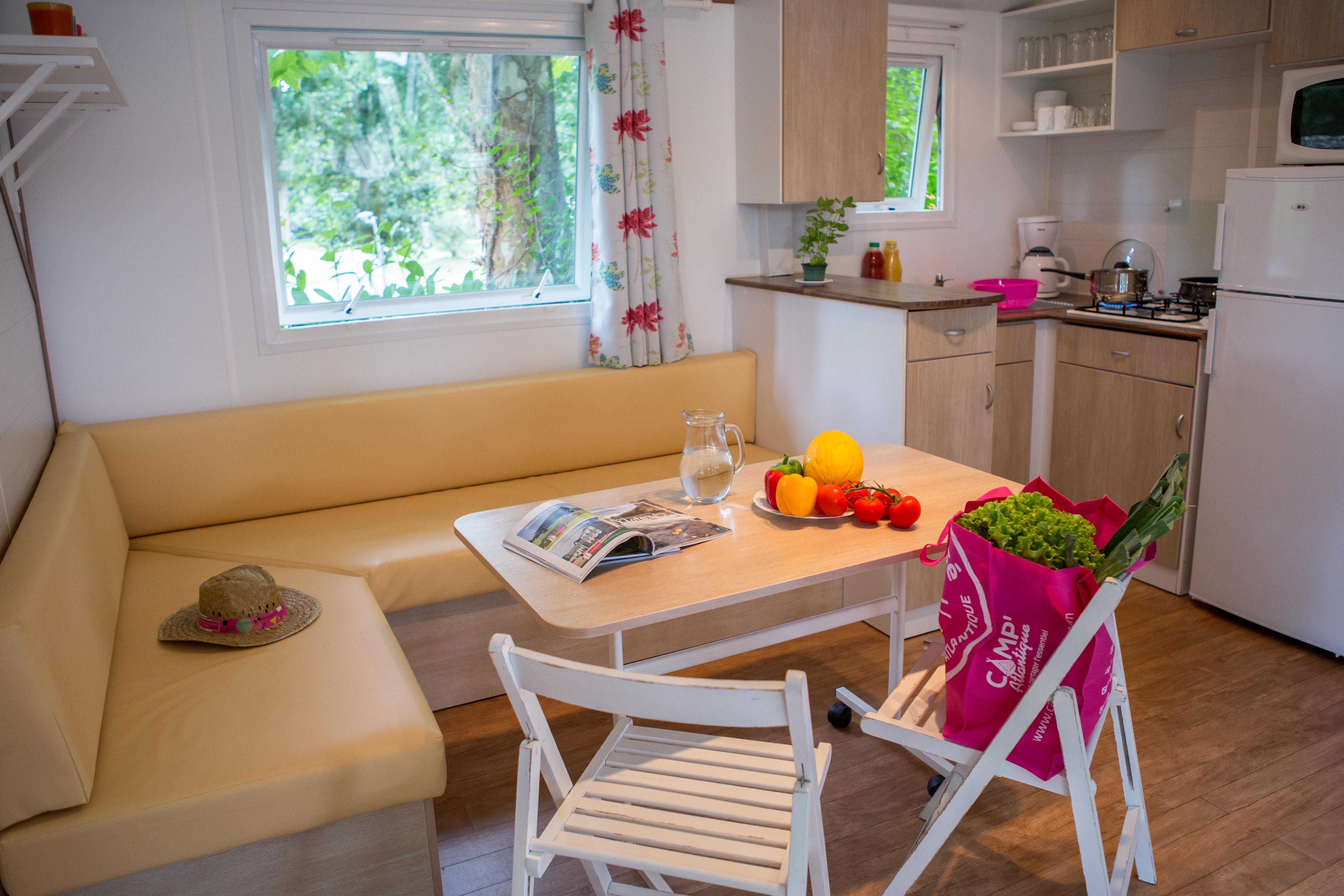 Accommodation - Mobile-Home 2 Bedrooms Atlantique - 28M² - 2 Bedrooms - Camping Vagues Océanes - Beau Rivage