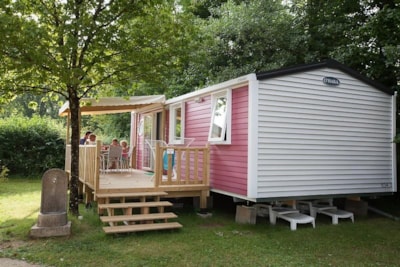 Mobil-home Le Platane Confort 29m² (3bed-6p) + semi-covered terrace 15m² + TV (Sam)