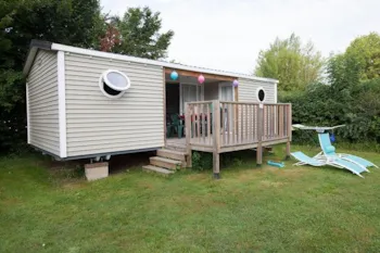 Mietunterkunft - Mobilheim Le Patio (2 Schlafzimmer + 2 Badezimmer) + Terrasse - Camping Brantôme Peyrelevade