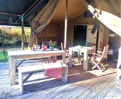 Lodge Safari Standard 35 m² (2bed-5p) + 10m² covered terrace (no sanitary facilities)