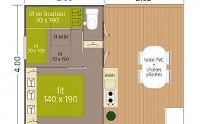 Chalet Tithome Standard 21 m² (2ch-4pers) + terrace (with WC without bathroom)