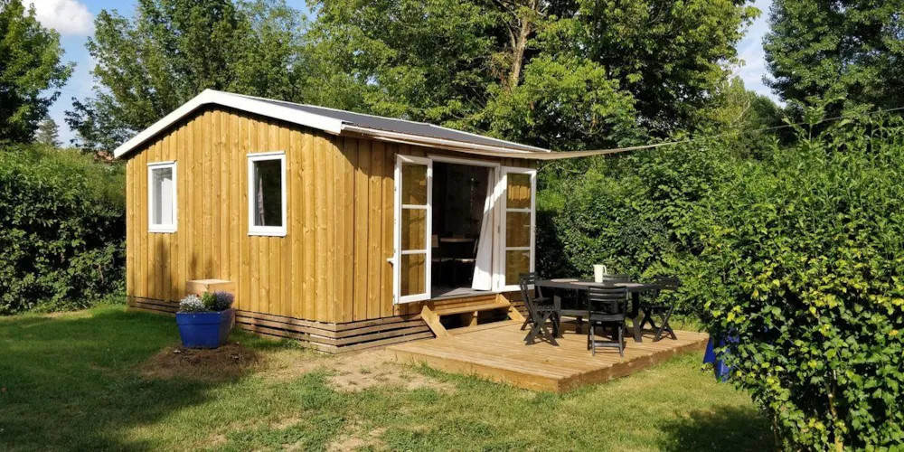 Location - Cabanes Lodges 21 M2 (2018) - 2 Chambres - Coin Cuisine - Salon - Wc - Sans Salle De Bains - Camping Brantôme Peyrelevade
