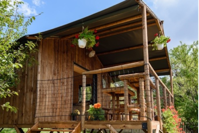 Cottage Premium 27m² (2ch-5pers) riverside + covered terrace 13m² + CLIM (Sam)
