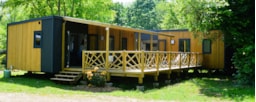 Accommodation - Mobile Home Family Premium 8 Persons (2023) Large Semi Covered Terrace + Tv + Dishwasher - Camping Brantôme Peyrelevade