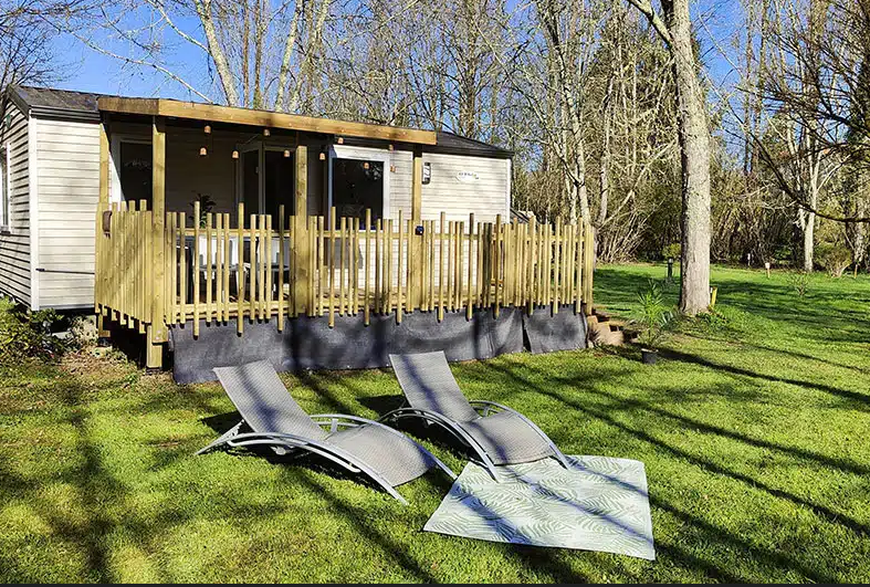 Mobilheim Le Chêne (2 Schlafzimmer) - Am Fluss - Renoviert im 2024