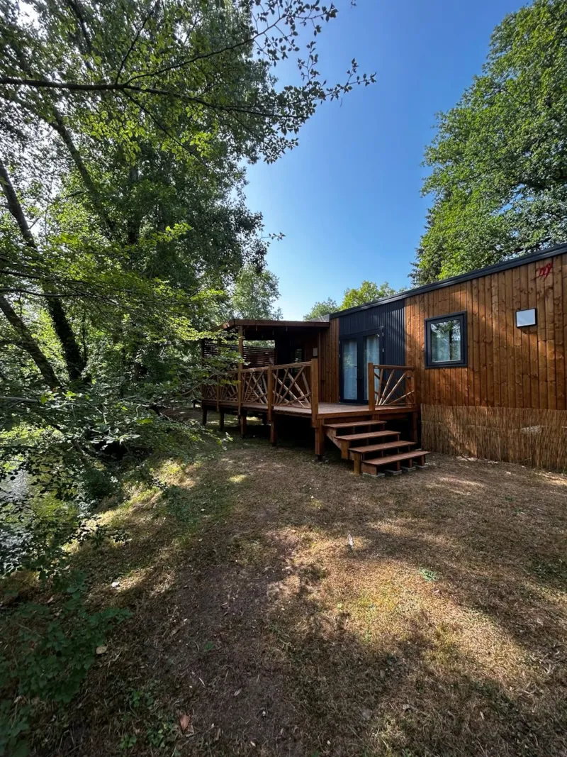New // Mobil-Home Ecrin Vert Premium 32M² (2Ch-4Pers)+2Sdb +Terrasse Semi-Couverte 17M² + Lv + Cli