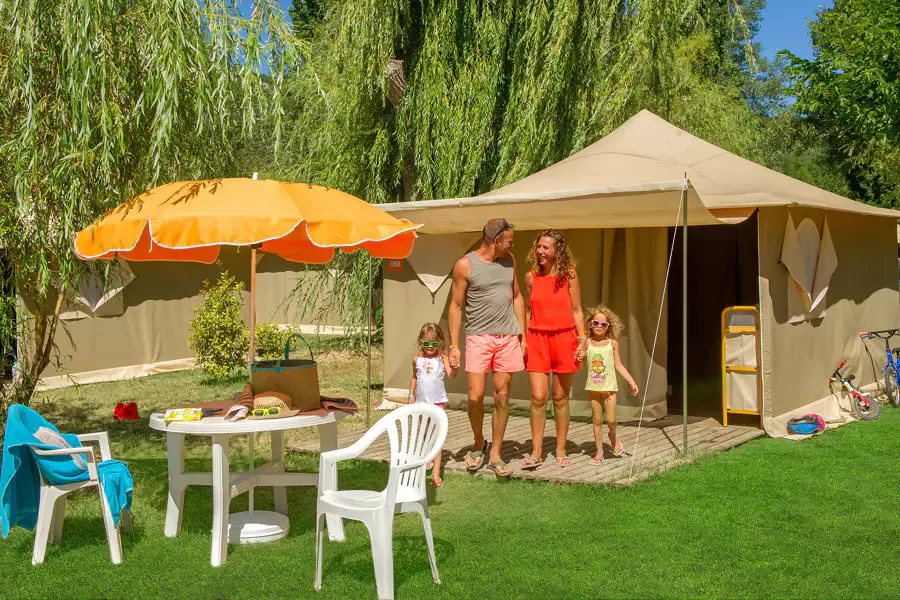 Huuraccommodatie(s) - Eco Lodge Met 2 Slaapkamers Zonder Sanitaire Voorzieningen - Camping Les Prés du Verdon