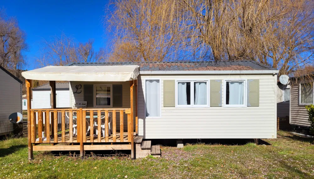 Huuraccommodatie(s) - Klassieke Stacaravan Met 2 Slaapkamers - Camping Les Prés du Verdon