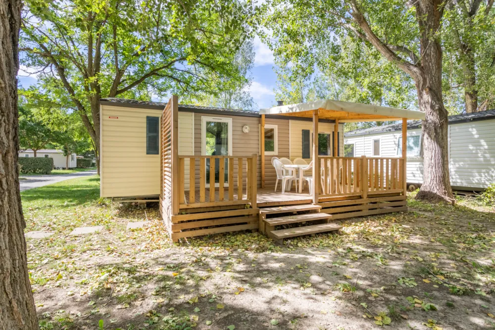 Huuraccommodatie(s) - Klassieke Stacaravan Met 3 Slaapkamers - Camping Les Prés du Verdon