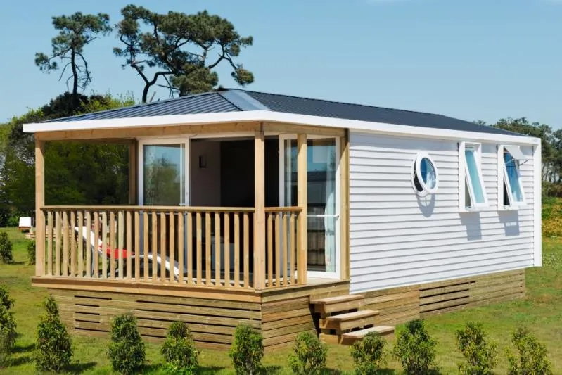 Huuraccommodatie(s) - Mobil-Home Grand Confort 30M² Airconditioning + Overdekt Terras - 2 Kamers - Camping Ctoutvert TEST - Ne pas réserver