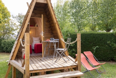Unusual package :Cabadienne 8m² - 1 bedroom + Mini fridge + Terrace — 4