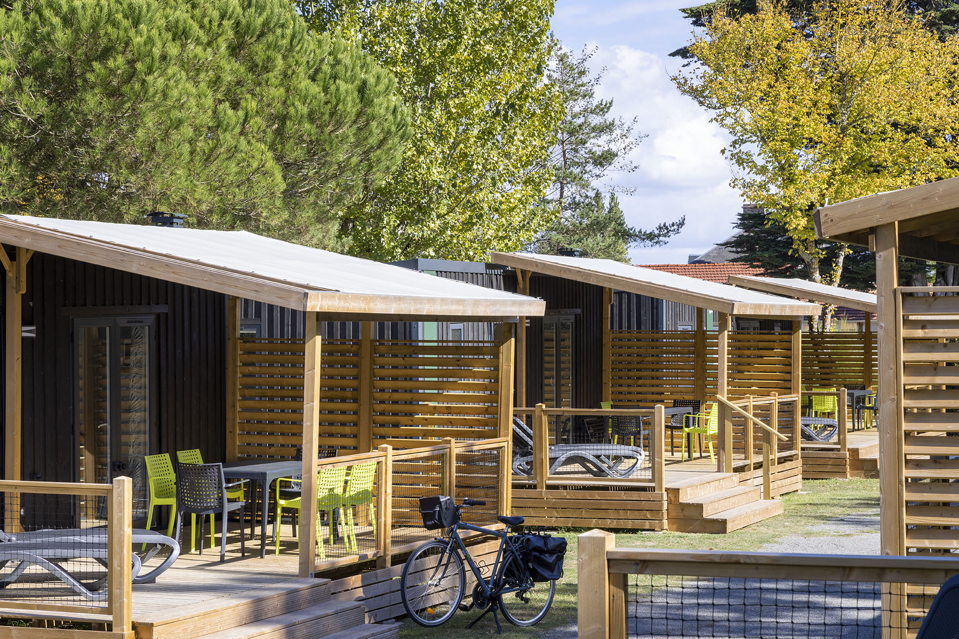Location - Homeflower Premium 29M²  (2Chambres) + Tv + Lv + Terrasse Couverte + Quartier Piéton - Camping La Davière Plage