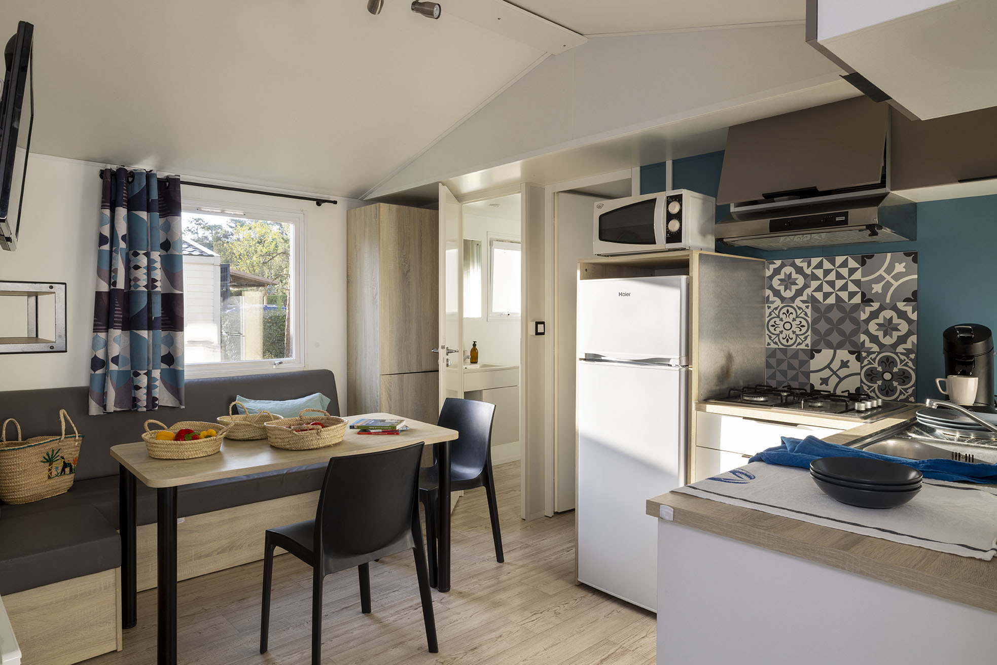 Mobil-home Confort  - 2 chambres+ Terrasse couverte + TV