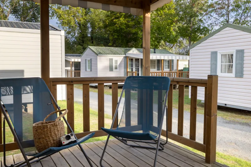 Mobil-Home Confort 27M²  - 2 Chambres + Terrasse Couverte + Tv