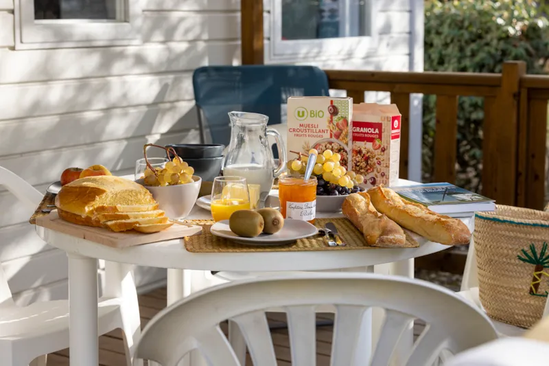 Mobil-Home Confort 30M² - 2 Chambres + Terrasse Couverte + Tv