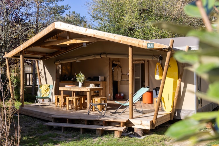 Cabane Cotton Confort 32M² - 3 Chambres + Terrasse Couverte + Quartier Piéton