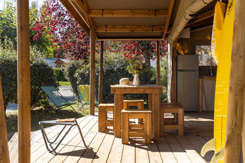 Cabane Cotton Confort 32M² - 3 Chambres + Terrasse Couverte + Quartier Piéton