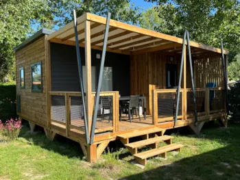 Mietunterkunft - Cottage Cannelle 26.5M² 2 Zimmer + Tv + Überdachte Terrasse - Flower Camping La Davière Plage