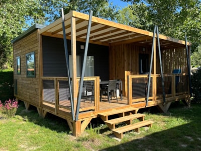 Chalet Cannelle 26.5m² 2 bedrooms + TV + sheltered terrace — 1