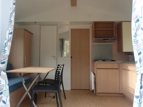 Huuraccommodatie(s) - Stacaravan Moon Tv - 19 M² - 1 Slaapkamer - image n°2 - Clico Chic - Eyrieux Camping