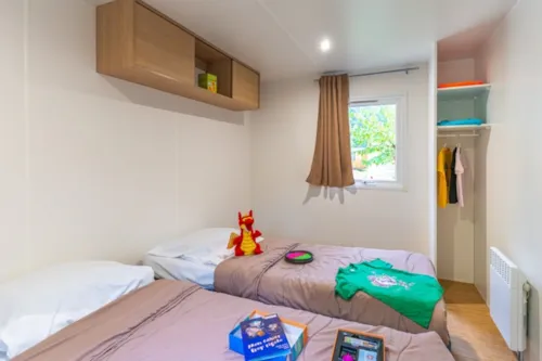 Huuraccommodatie(s) - Stacaravan Habana Airconditioning Tv - 25 M² - 2 Slaapkamers - image n°4 - Clico Chic - Eyrieux Camping