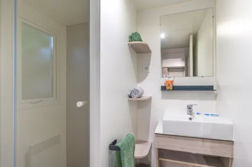 Huuraccommodatie(s) - Stacaravan Sun Top Presta - 29 M² - 2 Slaapkamers - image n°5 - Clico Chic - Eyrieux Camping