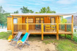 Locatif - Stacaravan Rose Top Presta - 33 m² - 2 slaapkamers - Clico Chic - Eyrieux Camping