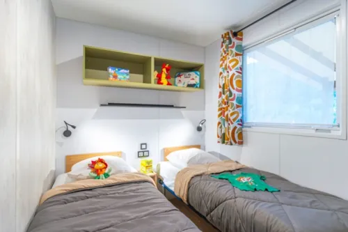 Huuraccommodatie(s) - Stacaravan Rose Top Presta - 38 M² - 3 Slaapkamers - image n°5 - Clico Chic - Eyrieux Camping