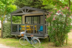 Locatif - Stacaravan Rose Top Presta Uitzicht op de rivier - 32 m² - 3 slaapkamers - Clico Chic - Eyrieux Camping