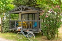 Location - Mobil-Home Kim Top Presta Vue Rivière - 32 M² - 3 Chambres - Clico Chic - Eyrieux Camping