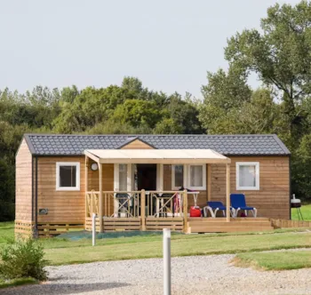 Mietunterkunft - Mobilheim 2 Zimmer Premium Behindertengerecht - Castel Camping Château de Lez-Eaux
