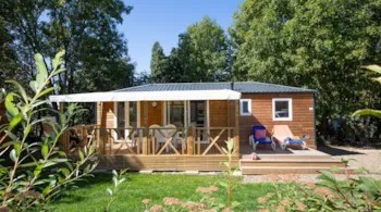 Mietunterkunft - Mobilheim 3 Zimmer - 2 Badezimmer Premium - Castel Camping Château de Lez-Eaux