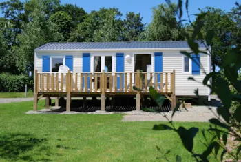Mietunterkunft - Mobilheim Mit 3 Schlafzimmern – 1 Badezimmer – Granville –  6/8 Personen - Castel Camping Château de Lez-Eaux