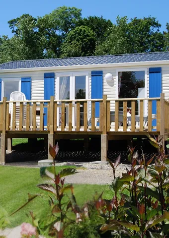 Mietunterkunft - Mobilheim 3 Zimmer - 1 Bad - Granville - Castel Camping Château de Lez-Eaux