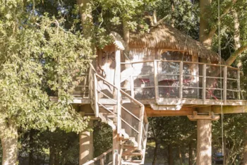 Mietunterkunft - Baumhaus Oder Haus  Butterfly - Castel Camping Château de Lez-Eaux