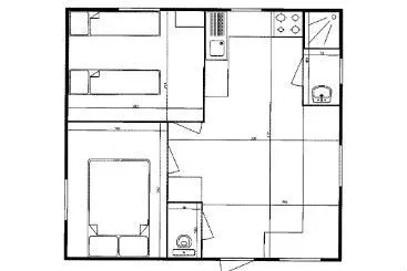 Mobile Home Standard 24M² - 2 Chambres