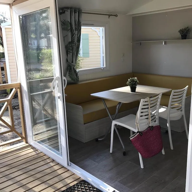 Mobile Home Confort 28M² - Clim + Tv + Terrasse Couverte