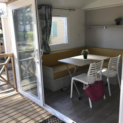 Mobile-home Confort 28m² - air-conditioning + TV + sheltered terrace — 3