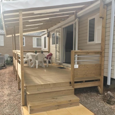 Mobile-home 36m² - air-conditioning + TV + sheltered terrace — 6